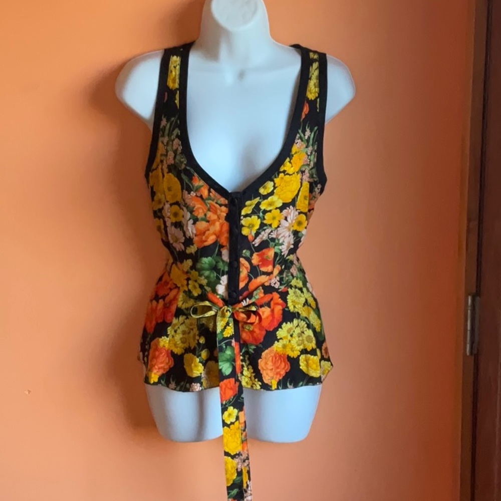 FAB DOLCE& GABBANA Floral Print Top sz 42
